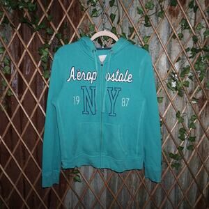 XL - Vintage Y2K Aeropostale New York embroider fem hoodie